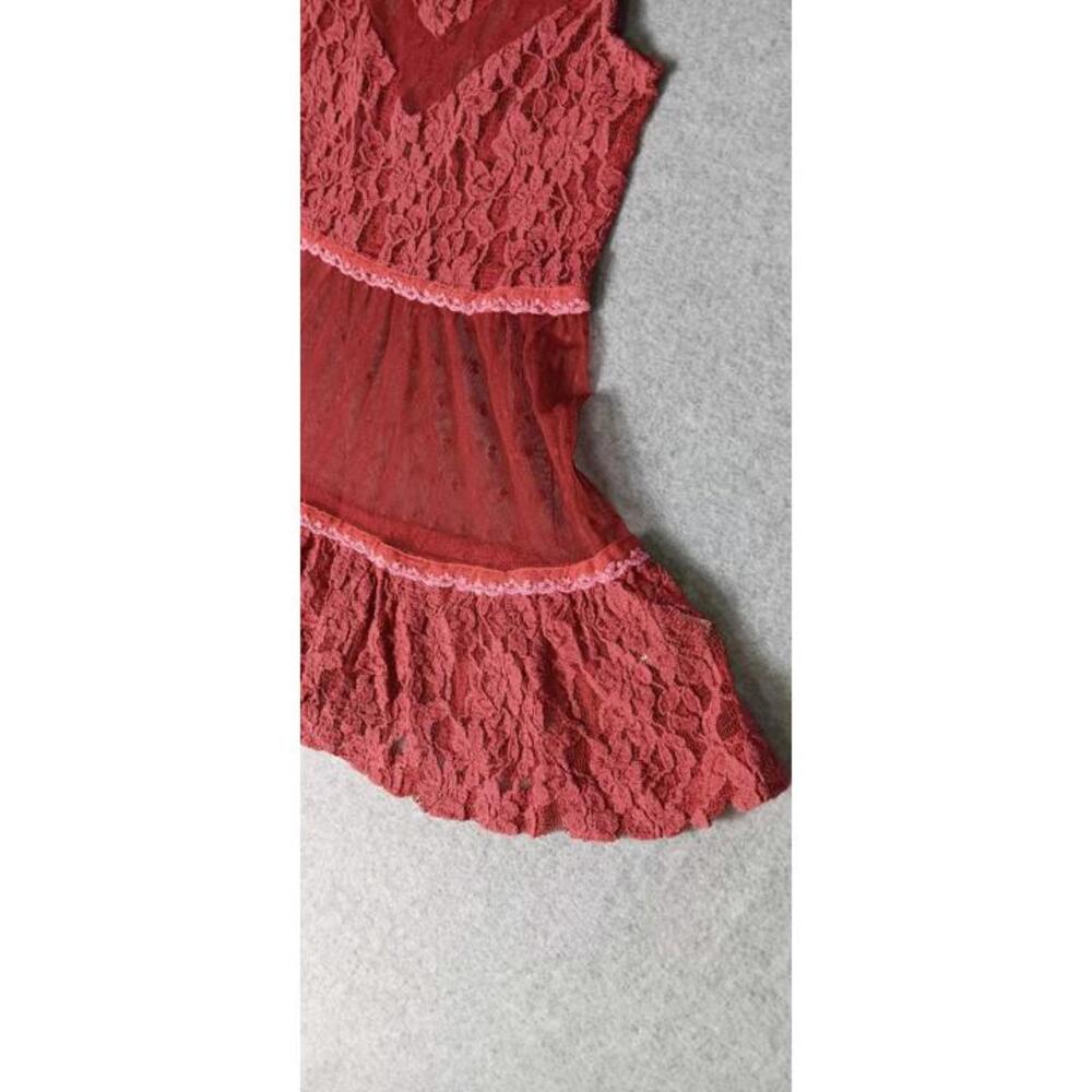 Jak And Peppar Sleeveless Lace And Mesh Blouse Youth Girls Size 7 Hot Pink... - Picture 5 of 9